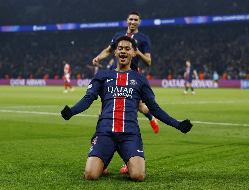 PSG vùi dập Brest với tỷ số không tưởng ở Champions League